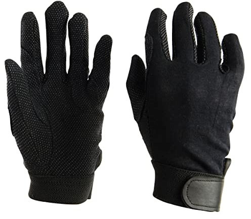 Dublin Adults Track Riding Gloves (Small) (Black)
