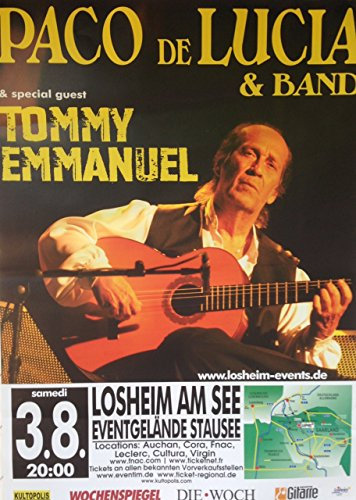 Paco de Lucia – Tommy Emmanuel – 80 x 120 cm zeigt/Poster