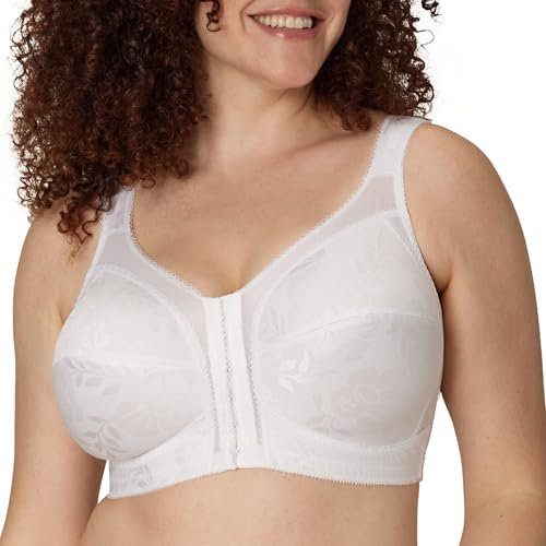 Playtex Women's Front Close With Flex Back Bra Bra, White, 38D