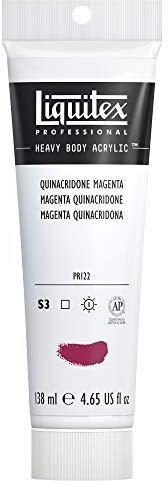 Liquitex 1047114 Professional Heavy Body Acrylic Paint 138 ml tube, Quinacridone Magenta