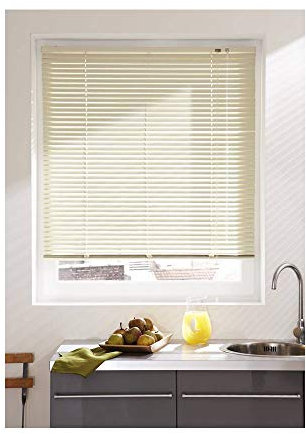 madecostore - Estor Veneciano (Aluminio, 75 x 175 cm), Color Beige