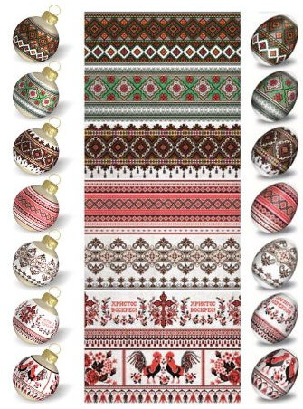 Ukrainisches Kunsthandwerk -Set-Ostereier Folie.Eierfarbe.Traditionelle Ostern Gemälde. Set Nr.1, 14, 4, 43,39 reicht für 35 Eier