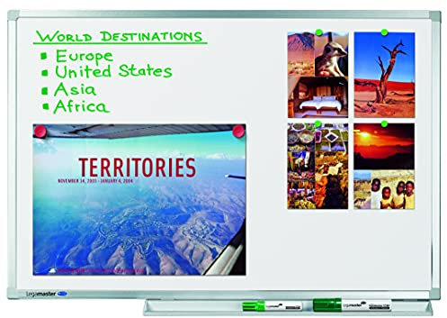 Legamaster Professional Whiteboard – weiß – 120 x 240 cm - Magnettafel aus emailliertem Stahl inklusive Wandhalterung und Whiteboardmarker - trocken abwischbar