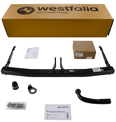 Westfalia Starre Anhängerkupplung für Audi Q3 (inkl Quattro + S-Line) (BJ 09/2011-06/2018) - im Set mit 13-pol. fzg.-spez. Westfalia Elektrosatz