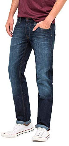 Lee Herren Daren Button Fly Jeans , Blau, 33W / 34L