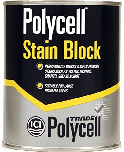 POLYCELL STAIN BLOCK PERMANENTLY BLOCKS & SEALS STAINS LIKE GREASE 2.5L