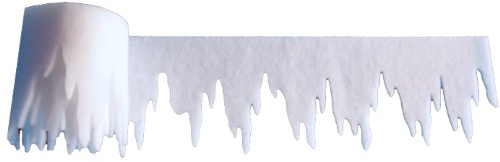 pemmiproducts Eiszapfen aus Schneevlies 400 x 30 cm, ca. 3mm dick, 20 Stück, Gesamtlänge: 80 m (EUR 1,94/m), Dekoschnee