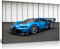 Kunstdruck auf Leinwand „Bugatti Vision Gran Turismo Hypercar“, Wandkunst, großes A1-Format, 76,2 x 50,8 cm