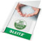 Leitz 41910001 Standard Hefter (A4, langes Beschriftungsfeld, PVC) weiß