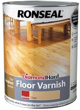 Ronseal DHFVG5L Diamond Hard Floor Varnish Gloss 5 Litre