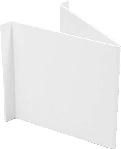 Winkelschild, Nasenschild blanko PVC 20 x 20cm mit 4 Bohrungen à 3 mm Ø
