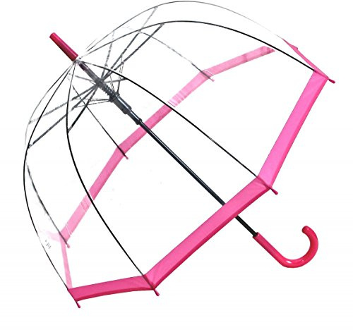 RSK Regenschirm Transparent Durchsichtig Glockenschirm Automatik