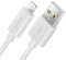 deleyCON 0,5m Lightning 8 Pin USB Cable de Carga Cable de Datos Certificado MFI para Apple iPhone 14 Pro Max 14 Pro 14 Plus 14 SE 13 Pro Max 13 Pro 13 Mini 12 Pro Max 12 Pro 12 Mini - Blanco