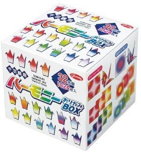 Generic Origami-Papier - Fancy Origami-Papier Set - Senbazuru (1000 Kraniche) - Harmony Box - 4 Fancy Muster - 8 Farbkombinationen - 32 Blätter pro Kombination - 1024 Blatt - 7,5cm x 7,5cm