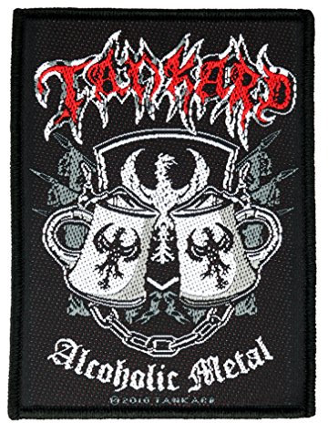 Tankard - Alcoholic Metal Aufnäher/Patch zum aufnähen auf Musik Fanbekleidung für Thrash Metal und Heavy Metal Fans