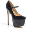 Core Collection Womens Ladies Mary Jane Stiletto HIGH Heel Party Platform Ankle Strap Shoes Size 3-8 Black Patent