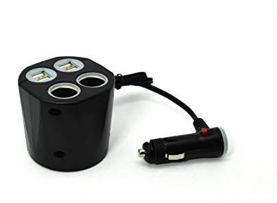 Cliff Top 6.6Amp USB und Zigarettensteckdose Getränkehalter Autoladegerät