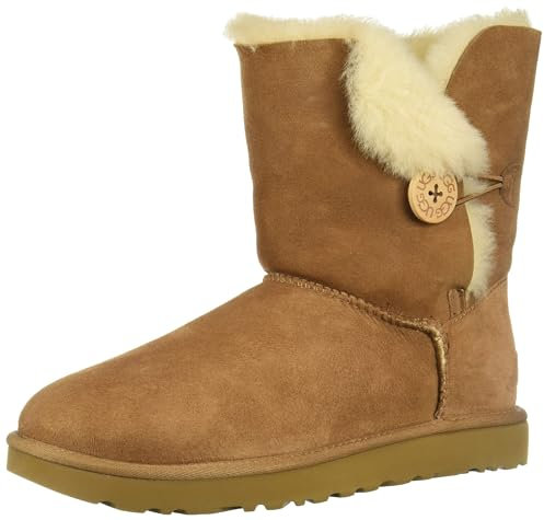 UGG Women's Bailey Button Ii Boot, Chestnut, 06