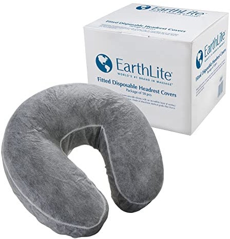 EARTHLITE Fitted Disposable Face Cradle Covers – Medical-Grade, Soft, Non-Sticking Massage Face Covers/Headrest Covers for Massage Tables & Massage Chairs