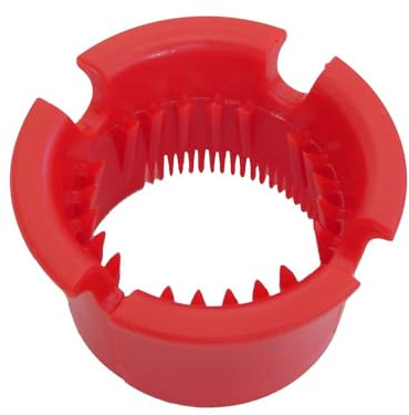 vhbw Rundes Reinigungswerkzeug kompatibel mit iRobot Roomba 510 | 400-Serie, 500-Serie Saugroboter - Reinigungskamm Rot, Kunststoff, 5,6 cm
