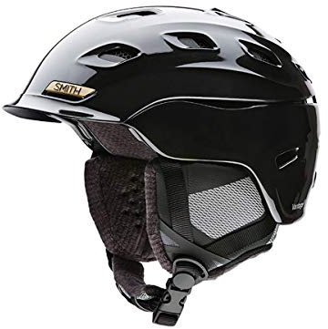 SMITH Damen Vantage W Black Pearl 5155 Skihelm, Schwarz Hochglanz/Grau, 51-55