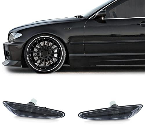 Seitenblinker Smoke Schwarz Paar für BMW 3er E46 00-05 5er E60 E61 03-10 X3 E83