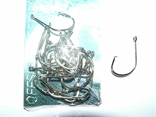 FFT 25 x SPORTS CIRCLE HOOKS BAIT LURE JIG BOAT SEA COURSE FISHING 1/0 2/0 3/0 4/0 5/0 6/0 (2/0)