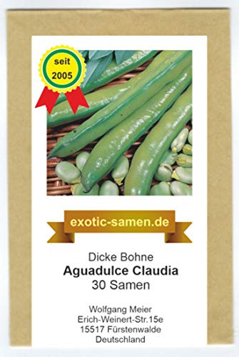 Dicke Bohne - Puffbohne - für die Frühaussaat - Aquadulce Claudia - 30 Samen