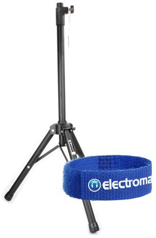QTX Sound Black Aluminium 35mm Pole Tripod Speaker Stand 25kg Max