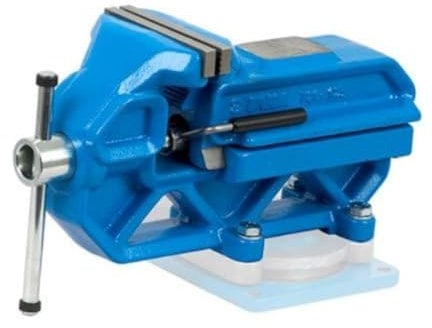 Unior 621482 621482-Tornillo de Banco de Acero Giratorio IRONGATOR 125x336 mm apertuña 120 mm Serie 721Q/6, Adultos Unisex, Negro, UK: