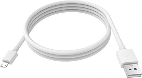 DragonTrading Cable USB de 20 cm para lectores electrónicos Amazon Kindle y Kobo, tablet Kindle Fire, blanco, sin enredos, 5 V, 0,5 A, 4 pines, macho a hembra, certificado FCC