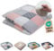 ULLENBOOM Krabbeldecke für Baby 140x140 cm, 100% OEKO-TEX Materialien, Made in EU, Dick & weich gepolstert, Rosa Grau - ideal als Babydecke, Krabbelmatte & Spieldecke Baby