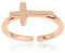 RS Bijoux 14 K Or rose sur Argent sterling 925 Croix Bague d'orteil Femme