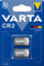 VARTA, Batterie Electronics CR2 Batteria al litio 3V pacco da 2 Batterie in confezione originale da 2
