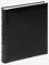 walther design Fotoalbum schwarz 30 x 37 cm Kunstleder mit erhabene Bünde, Classic FA-373-B