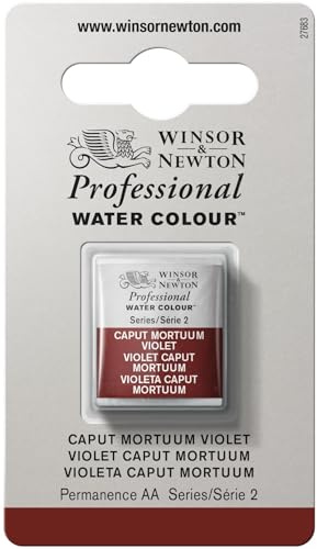 Winsor & Newton Professional Watercolor, Half Pan, Caput Mortuum Violet