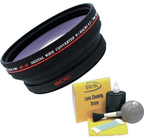 Digital Video, 5 x 72 mm Weitwinkel Objektiv für Canon XH A1 + NWV Direct 5 teiliges Reinigungs-Set