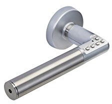 Vachette Poignée de Porte à Code Electronique Code Handle sur Rosace - Version Main Droite - Portes Intérieures 35/80mm d'Epaisseur - Carré de 7mm - Verrouillage Automatique ou Manuel - Piles Fournies