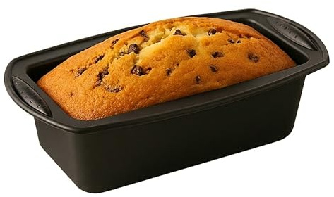 Premier Housewares Black Silicone Bread Mould | 2Lb Heat Resistant Loaf Tin | Flexible Loaf Mold for Baking, Freezing & Microwaving | Dishwasher Safe Silicone Bread Baking Mould