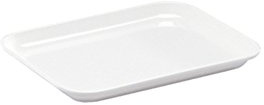 WACA 1302 Auslageplatte Präsentationsschale 190 x 150 x 17 mm, Farbe:weiß