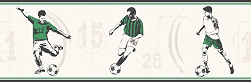 Decorline Carousel Football Border, Green
