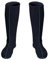 3Kamido Calze per Stivali in Feltro, Nero 39/40 Scarpe Interne per Stivali in Gomma, 36-50, Lunghe, Calza Donna, Uomo, Inserto riscaldante in Feltro, Calze Termiche
