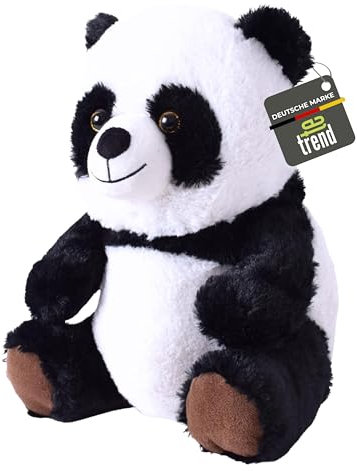 TE-Trend Panda-Stofftier 30 cm - Kuschelbär & Teddybär für tröstende Momente & Spielspaß - Panda-Plüschtier - hochwertiges Kuscheltier - Plüsch-Panda - Plüschtier für Jede Gelegenheit
