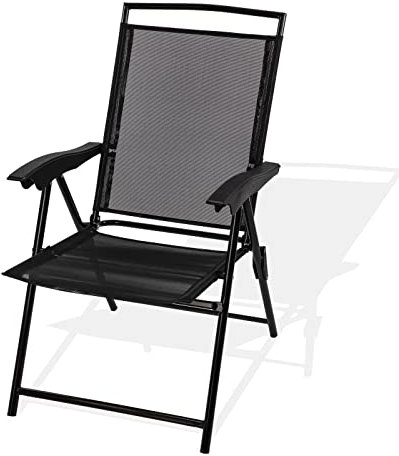 DEMA Hochlehner Klappstuhl Long Beach schwarz