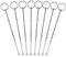 SurePromise 8 Sets 3 Tier Cake Plate Stand Handle Fittings Silver for Tea Shop Room Hotel