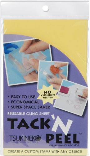 Tsukineko TNP001 Imagine Crafts 4 x 6,5 tack-n-peel wiederverwendbar Klebefolie, Synthetic Material, durchsichtig, 19 x 10.2 x 0.4 cm