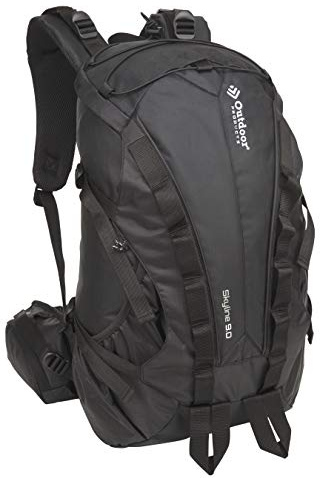 Outdoor Products Skyline Internal Frame Backpack, 28.9-Liter Storage (Black)