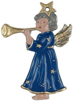 Zinnfigur Engel mit Posaune