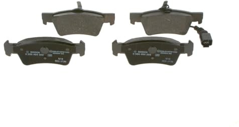 Bosch BP1237 - Brake Pads Car Rear Axle - Bosch Quality - Reduced Noise and Dust - ECE-R90 Certified - Copper-Free - 1 Set of 4 Pads