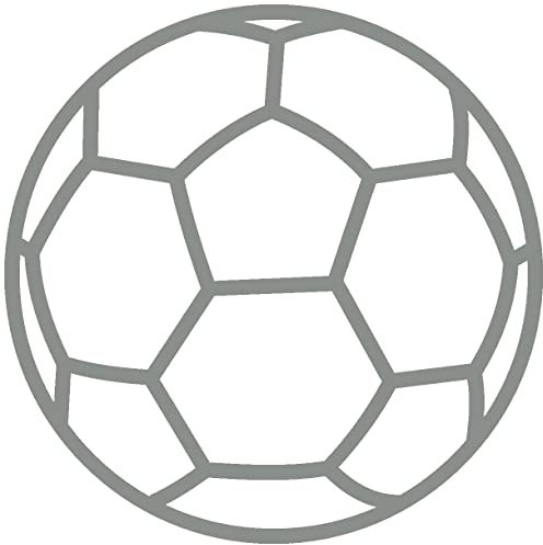 Samunshi® Wandtattoo Handball Wandaufkleber 25 x 25cm mittelgrau